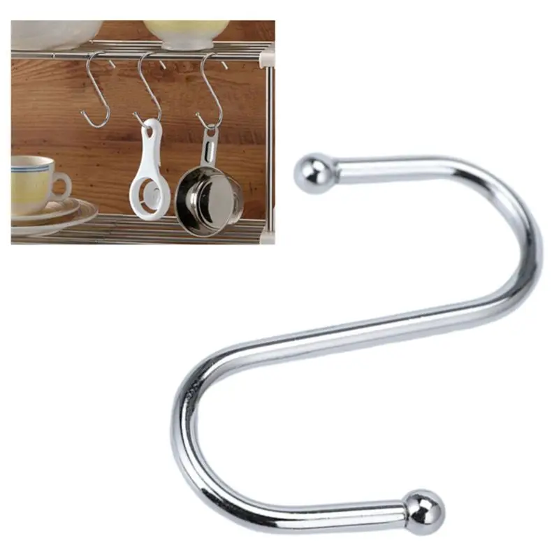 

Stainless Steel S-Shape Hooks Heavy Duty Multi-Function Rack Hangers For Kitchen Closet