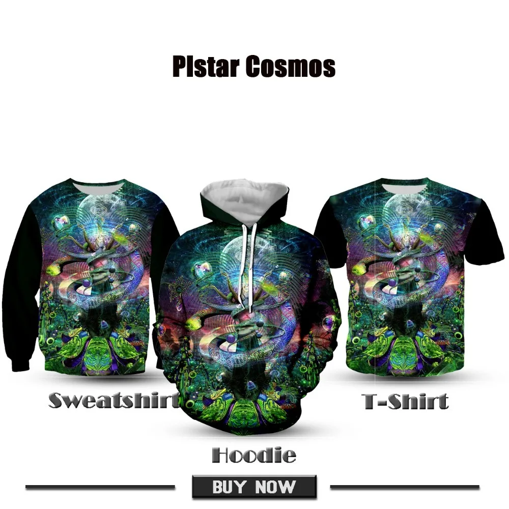 PLstar Cosmos психоделический космический змей 3D Принт толстовки женские/мужские повседневные толстовки с капюшоном футболки Прямая поставка