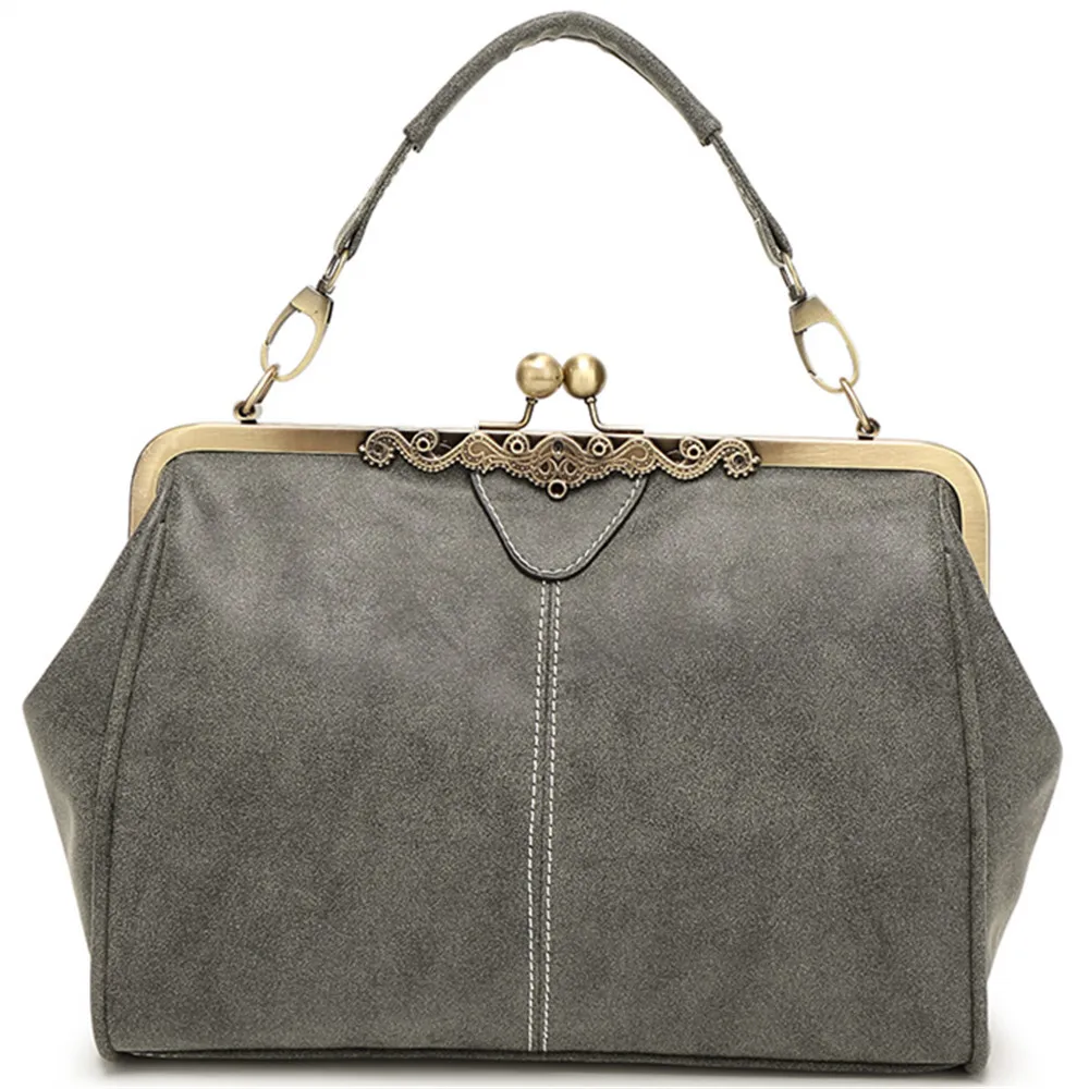

2018 Spring and Summer New Women's Bag Handbag Shoulder Diagonal Female BagFrosted Leather Bag British Retro Messenger Bag WH009