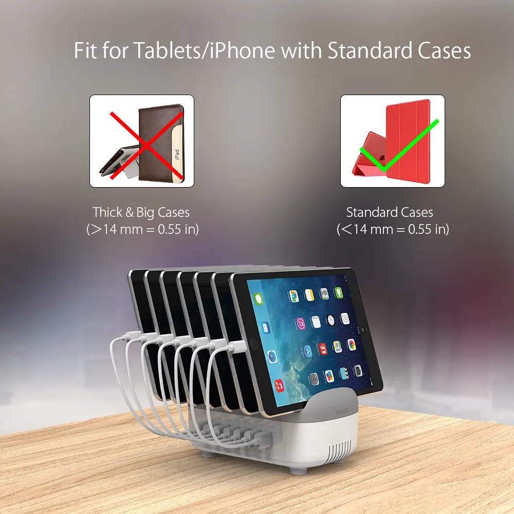 NTONPOWER Multi Ports USB Charger Station Dock 5V2