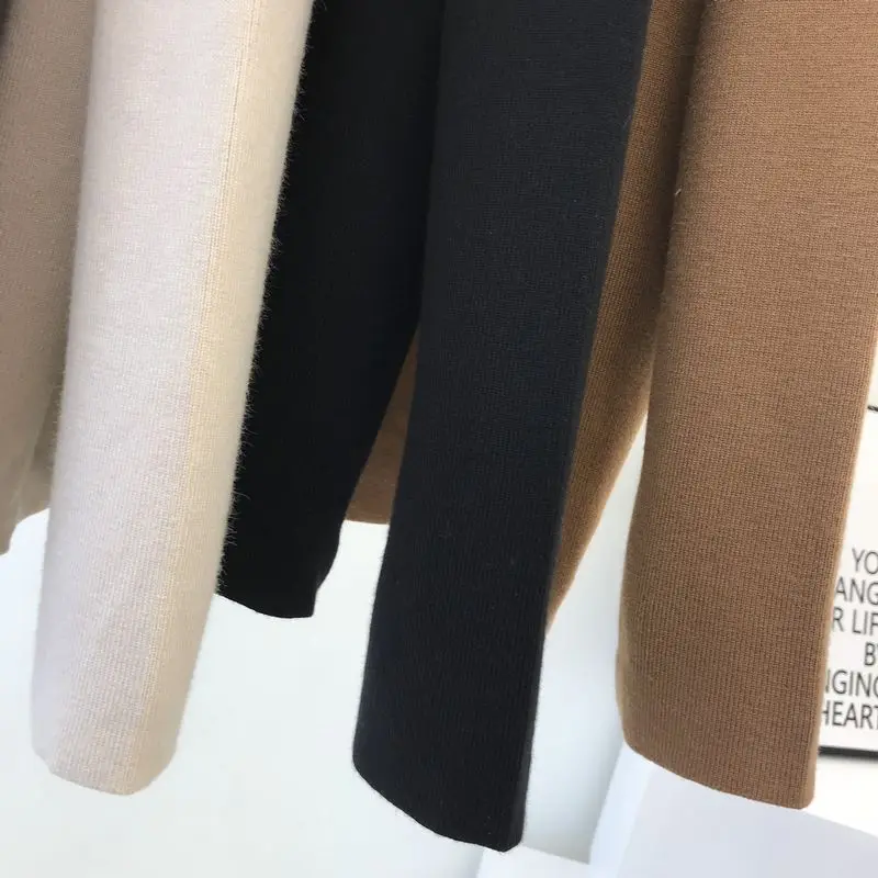 Korobov Korean Elegant OL Women Cardigans Solid Vintage Long Sleeve Autumn Sweater Single Breasted Bow Solid Jumper Femme 78675