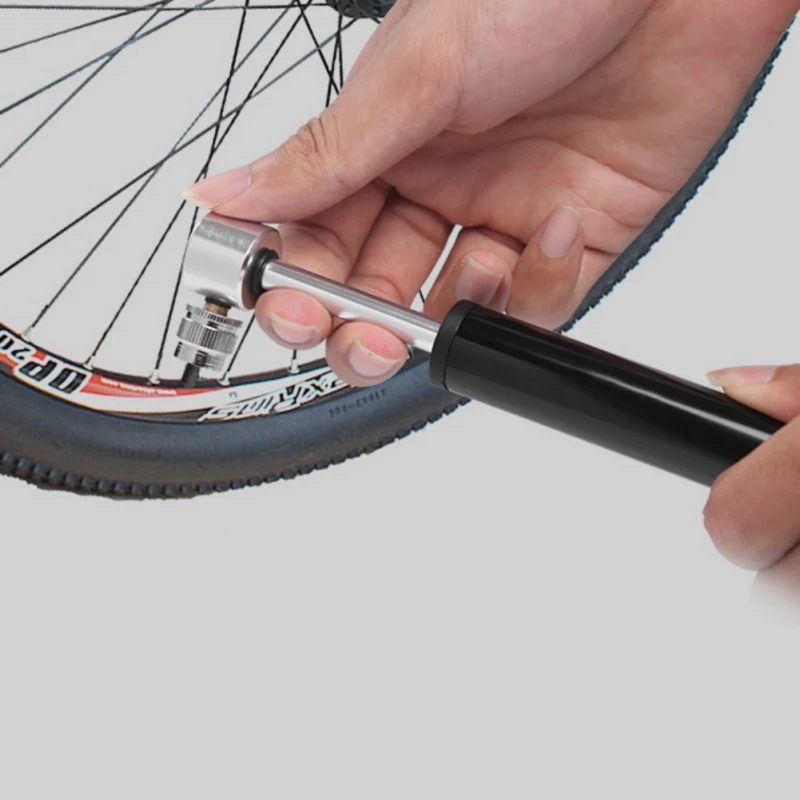 Portable Bicycle Pump Handheld Bicycle Tire Inflator Aluminum Alloy 120PSI Pressure Hand Pump MTB Bicycle Pump