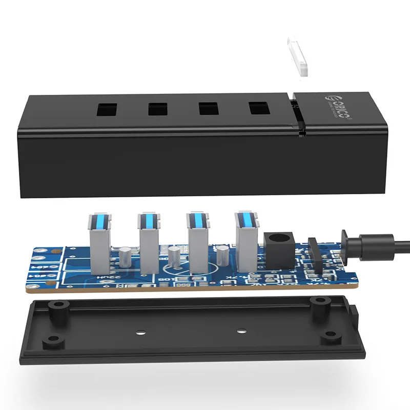 4 порта USB3.0 концентратор для смартфонов, планшетов, ноутбуков, настольных компьютеров и других устройств Apple, W6PH4-U3-V1