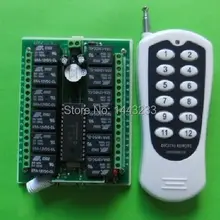 12v 10A реле 12Ch беспроводной Программируемый РФ Управление передатчик приемник модуль приемника радиорелейной линии