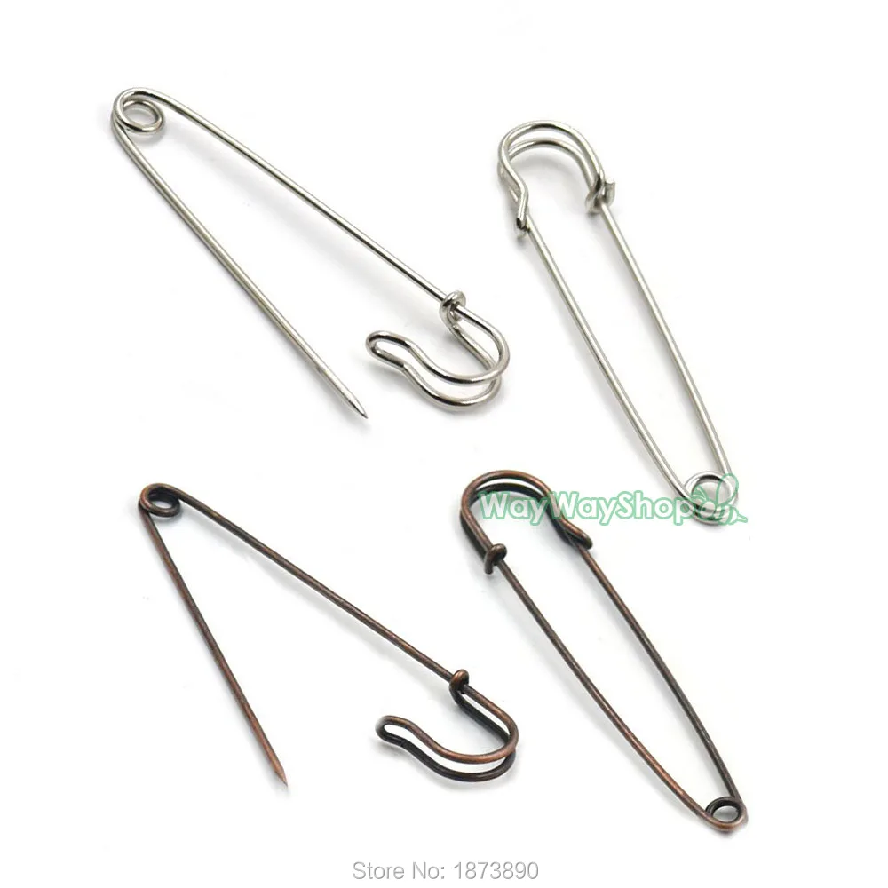 

20 PCS Metal Large Pin Rust Proof Safety Oversized 100mm(3.94") Nickle Red-Bronze Choice