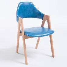 Стулья для кафе мебель для кафе из твердой древесины+ PU/кофейный стул из ткани обеденный стул шезлонг минималистский современный горячий 47*45*80 см