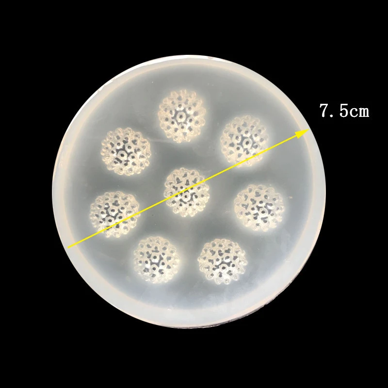 1 шт. УФ-полимерные ювелирные изделия, Жидкая силиконовая форма в форме шарика малины, полимерные формы для DIY ожерелья, подвески, подвески, изготовление ювелирных изделий
