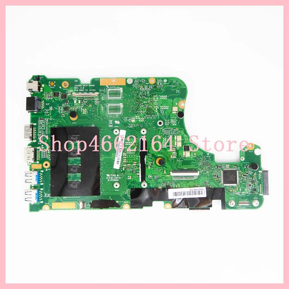  X555YA motherboard 4GB RAM E1-7010CPU For ASUS X555 X555YA X555YI X555D X555DG X555DA laptop mother