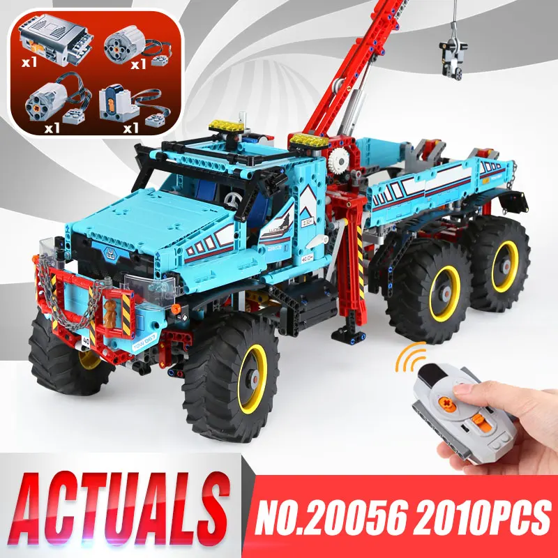 DHL Lepin 20056 Technic Series The Ultimate All Terrain 6X6 Remote Control Truck Set Building Blocks Bricks Toys legoingly 42070