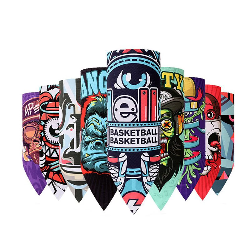 

Sports triangle headscarf Magic Multifunctional Seamless Cycling Bandanas Face Mask Shield Tube Head Scarf buffe