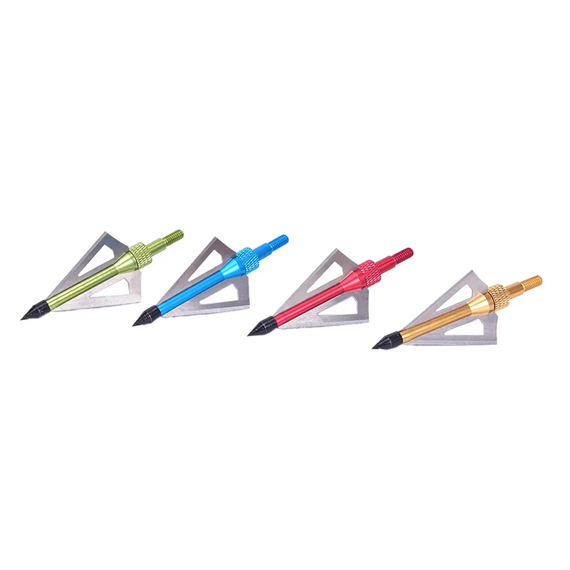 

Hunting Arrow Tips 110 Grains Arrow Points Compound Bow Archery Accessories Arrowhead Stainless Alloy 3 Fixed Sharp Blades Head