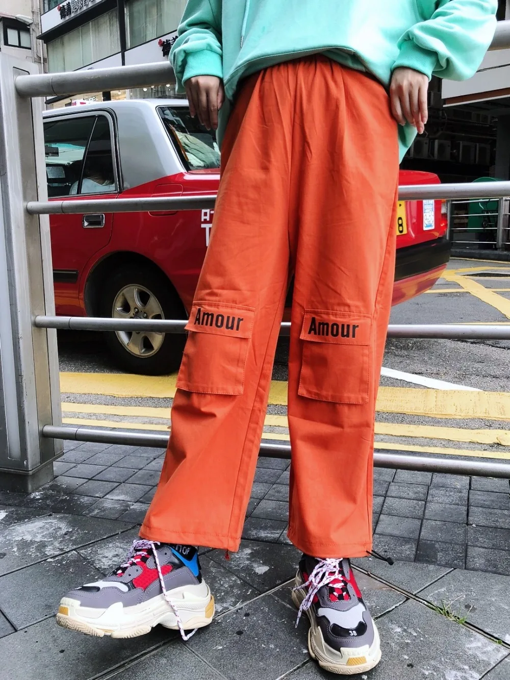 

Jasmine summer originals pocket work casual loose pants, bright street dance style