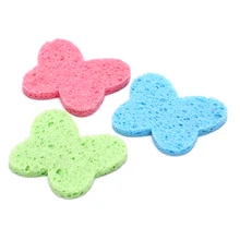 3 шт. губка для отшелушивания очищающий спонж для лица очищающее средство из натурального древесного волокна пуховка для лица очищающее средство для умывания