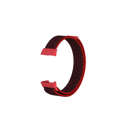 YUEDAER Магнитная нейлоновая петля для Fitbit Charge 3 ремешок спортивный сменный браслет наручных часов для Fitbit Charge3 Магнитный Браслет Ремни - Цвет: red black