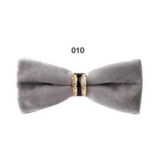 Женский мужской бархатный галстук-бабочка, однотонный, вечерние, свадебные, новинка, галстук-бабочка FS99