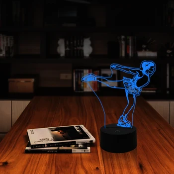 

Playing skating style Night Lamps 7 changing Colors USB Port ideal gift for athletes friend room decor