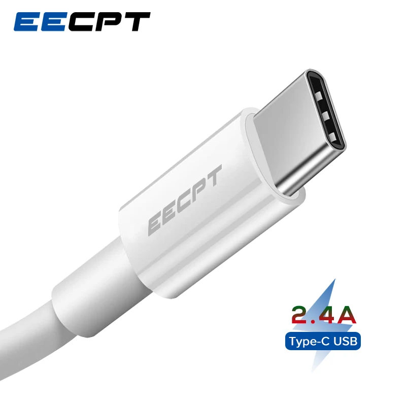 Кабель USB Type C EECPT для Xiaomi Redmi Note 7 Mi9 провод быстрой зарядки и передачи данных