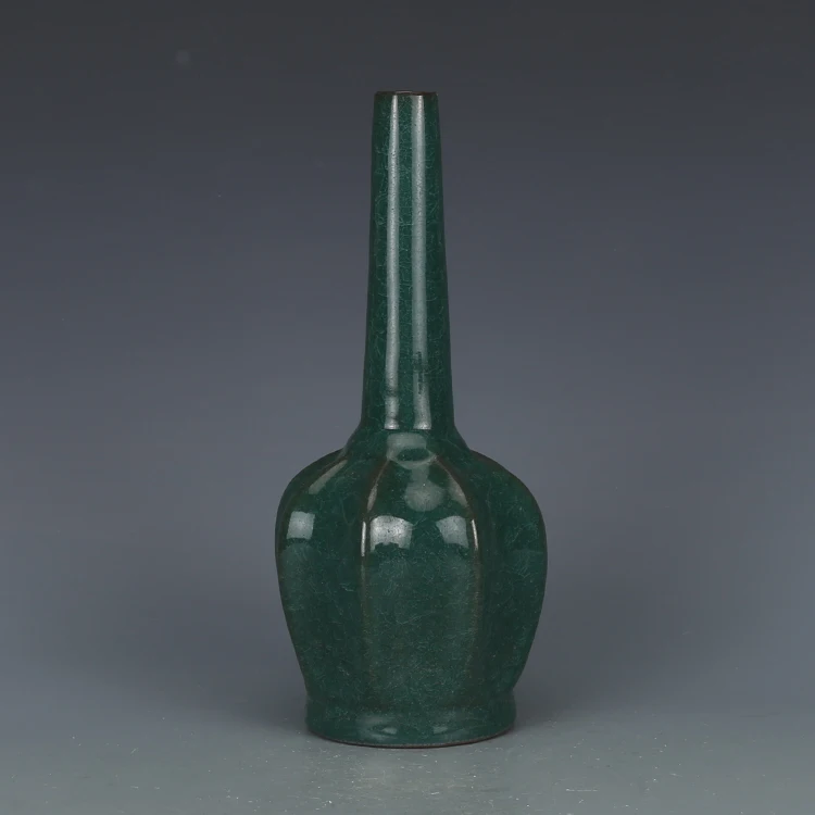 

Antique SongDynasty porcelain vase,Green glazed octagonal bottle,Home Decoration collection & adornment,Free shipping