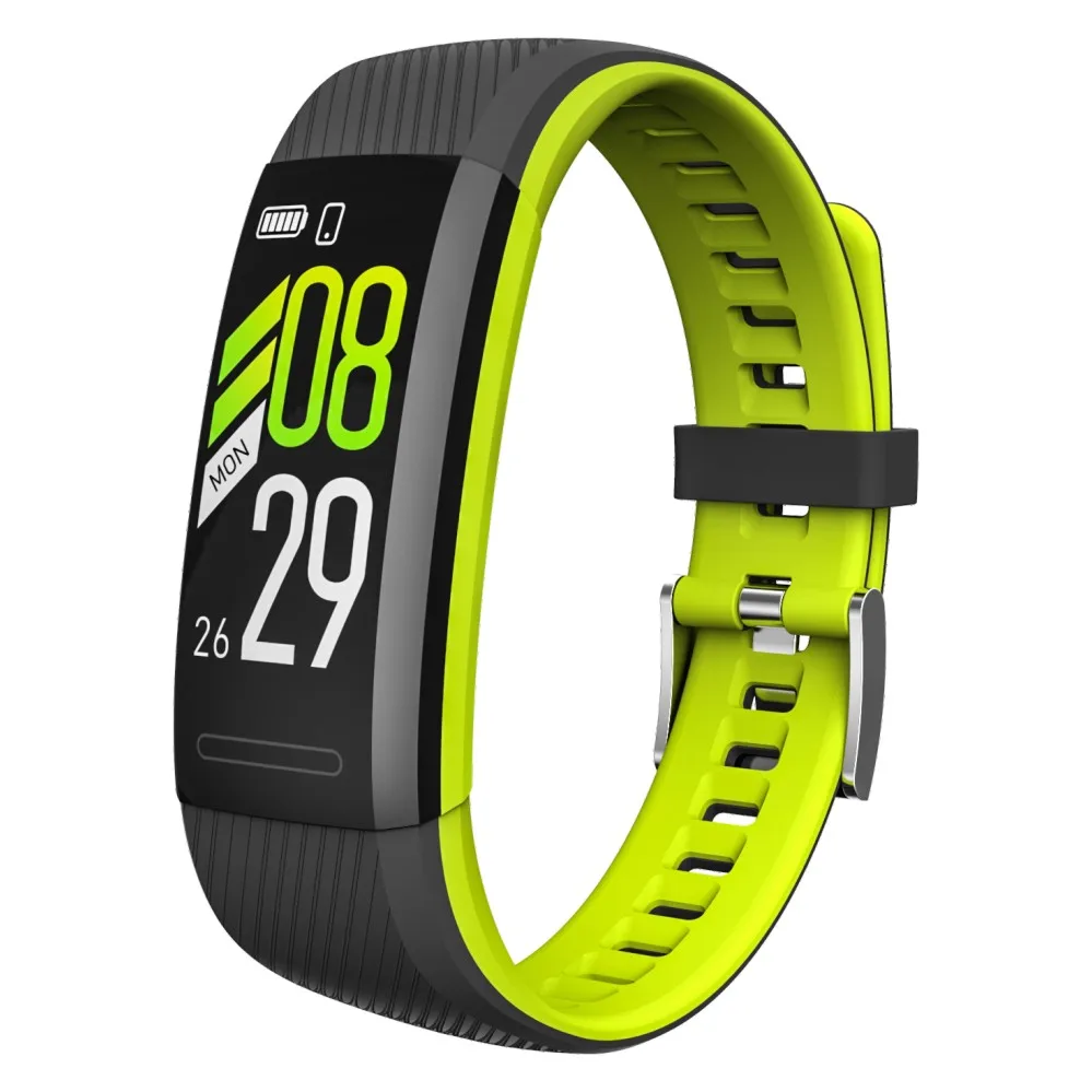 Green 3,28 Makibes SR1 STRAVA мужской браслет IP68 водонепроницаемый смарт-браслет пульсометр напоминание о звонках для ios huawei apple Band - Цвет: Green