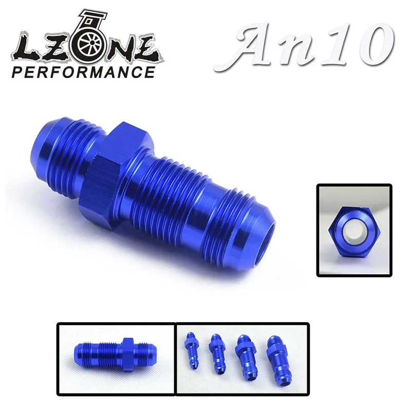 LZONE Straight AN10 10AN Flare Aluminum Bulkhead Fitting Adapter JR SL832 10 011in Fuel Supply