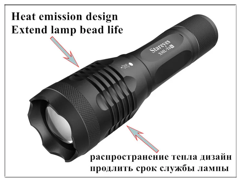 40 шт. последние супер яркий CREE XML-T6S 4000LM светодиодный фонарик Масштабируемые фонарик 18650 Перезаряжаемые батареи Зарядное устройство