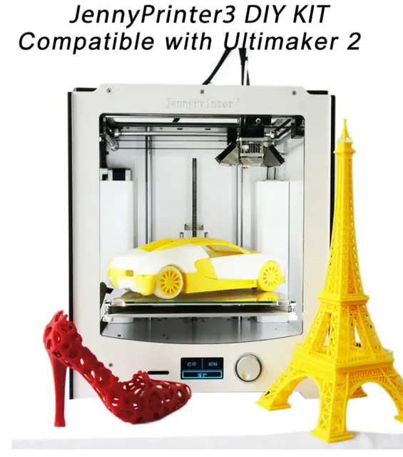 Best Price Newest!JennyPrinter3 auto leveling 3D printer DIY KIT Perfect Compatible with original Ultimaker 2 UM2 Included all Parts