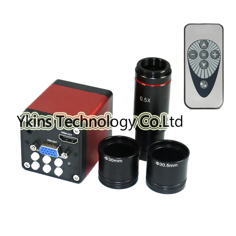 HD 720P CMOS HDMI VGA цифровой электронный микроскоп камера комплект+ CCD 0.5x окуляр для бинокль тринокуляр стерео