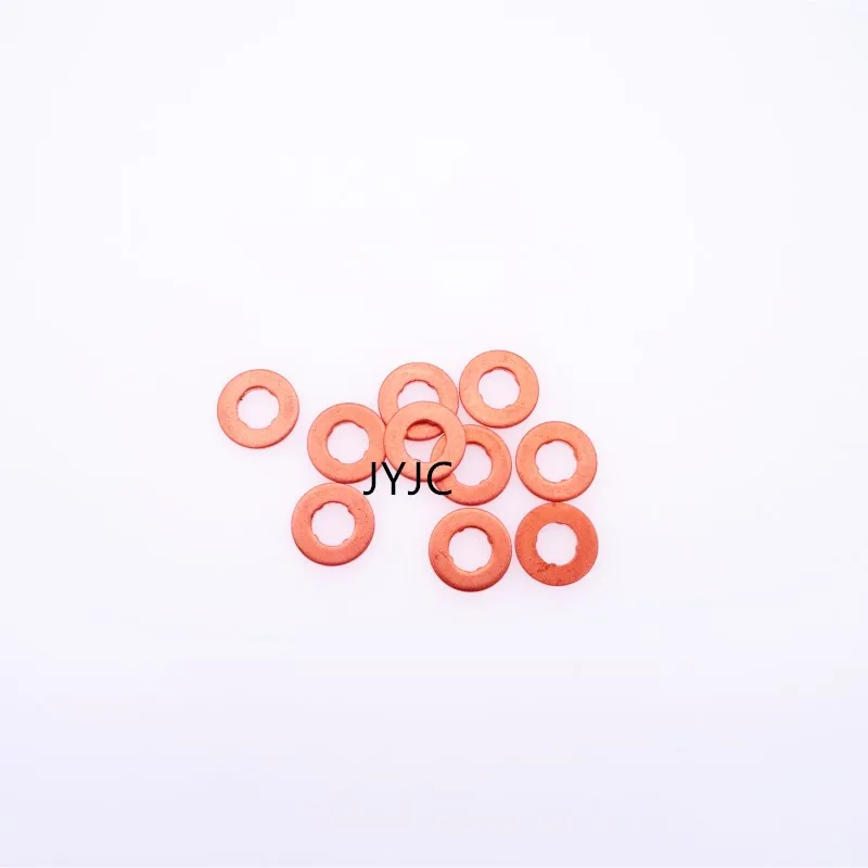 100 шт. медная шайба Shim F00VC17503 f 00v c17 503 Для Форсунка для дизельного двигателя топливная система общая рейка толщина инжектора 1,50 мм