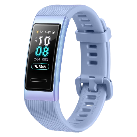 blue huawei Band 3 Smartband, металлическая рамка Amoled, полноцветный дисплей, сенсорный экран, датчик сердечного ритма, инфракрасный датчик сна - Цвет: blue