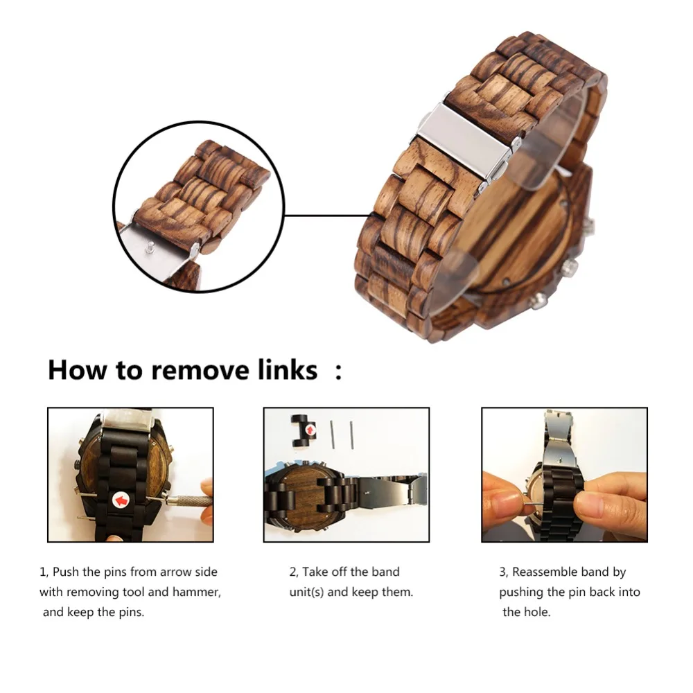 top luxury brand Shifenmei 2139 Antique Mens Zebra and Ebony Wood Watches with Double Display Business Watch in Wooden digital quartz watch drop shipping 2019 (21)