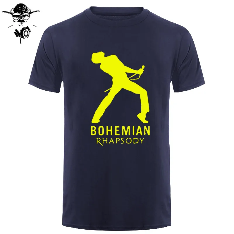 CAMISETA HOMBRE BOHEMIAN RHAPSODY Фильм Фредди Меркьюри MAGLIA футболка с надписью Queen короткий рукав хлопковая футболка рубашка