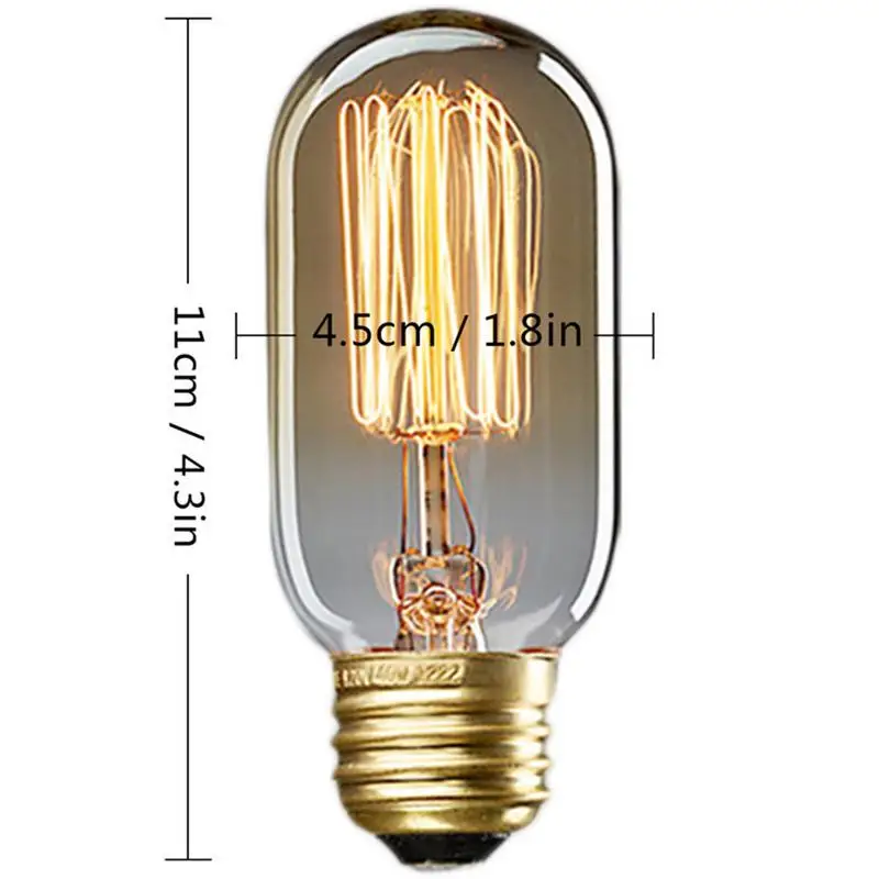 1 шт. ретро Edison LED светильник лампочка E27 220 В 40 Вт Винтаж нити ампулы лампа накаливания Эдисона лампа для домашнего освещения промышленный Настенный декор - Цвет: D