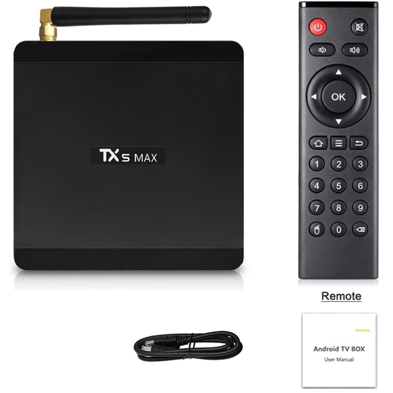 

Tx5 Max 4Gb Ddr4 Ram 32Gb Rom Smart Tv Box Android 8.1 Amlogic S905X2 4K Media Player Quad Core 1000M 2.4G&5G Dual Wifi(Us Plu