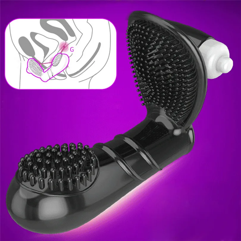 Finger Sleeve Vibrator Female Masturbator G Spot Massage Clit Stimulate Sex Toys For Women Lesbian Orgasm Adult Products #4N | Красота и