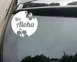 Live Aloha SURF Забавный автомобиль/окно JDM VW ЕВРО виниловая наклейка 15 см