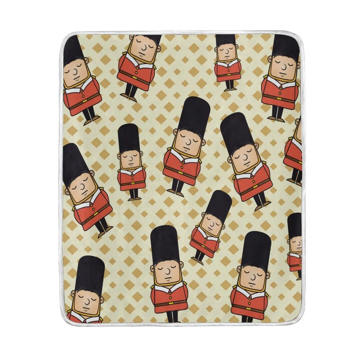 

Cute London Guard Blanket Soft Warm Cozy Bed Couch Lightweight Coral Fleece Blanket Throw for Kids Women Boy