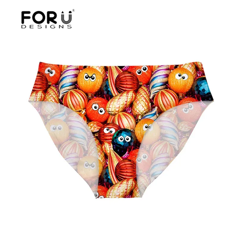 FORUDESIGNS/женские стринги, купальник с рождеством, лучший подарок, женские трусики бикини, бразильские трусики для плавания, нижнее белье для девочек - Цвет: G0031AM