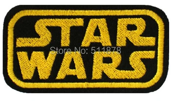 

3.54" STAR WARS Yellow Black LOGO Patch TV Movie Series Uniform punk rockabilly applique iron on sew on badge