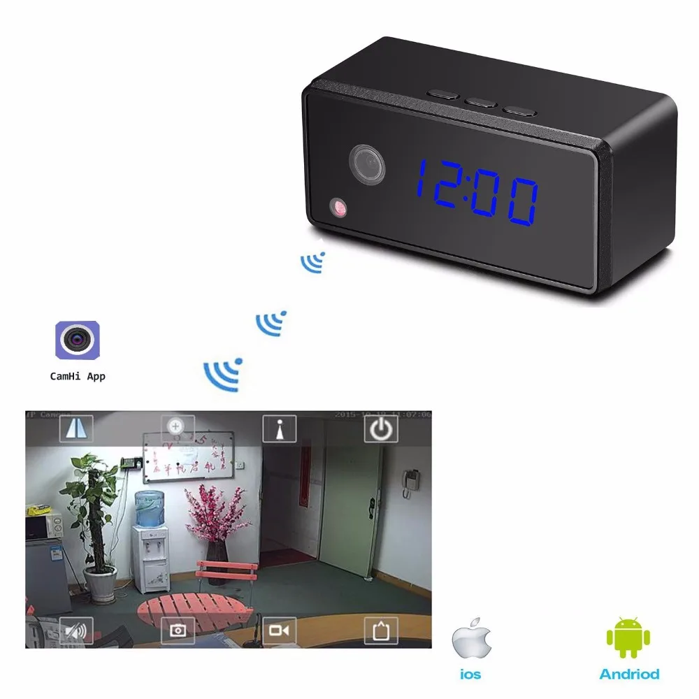 wifi mini clock camera table clock camera 3
