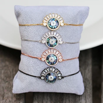 

10pcs Wholesale new arrival turkish eye bracelet new Abalone shell bracelet