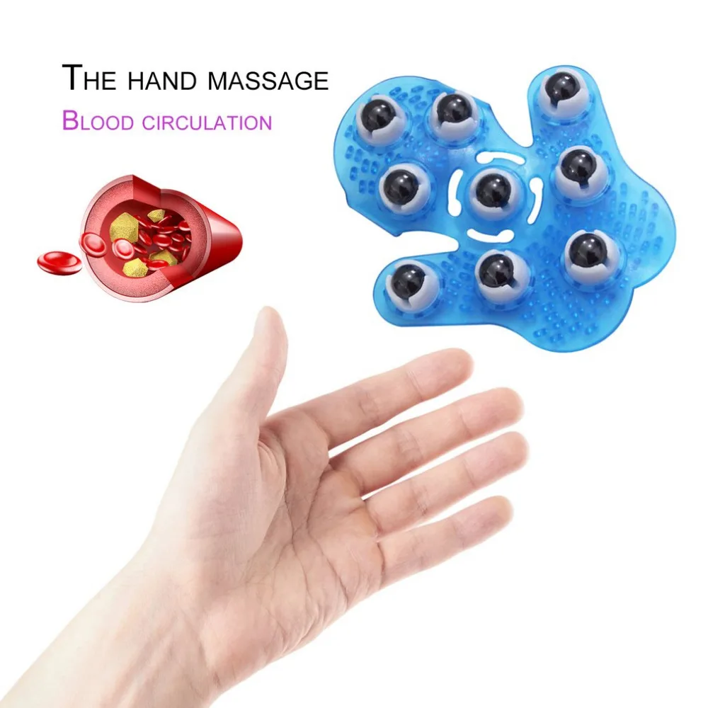Горячая роликовый мяч Массажная перчатка для тела антицеллюлитная мышечная боль расслабляющий массажер для шеи спины плеч ягодиц