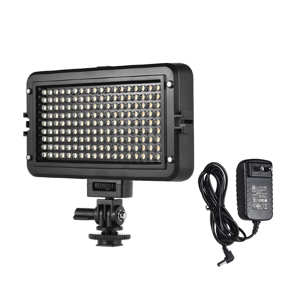 Viltrox VL-162T Professional 3300 K-5600 K двухцветный Dimmable светодиодный видео свет с адаптером питания для Canon DSLR камеры видеокамеры