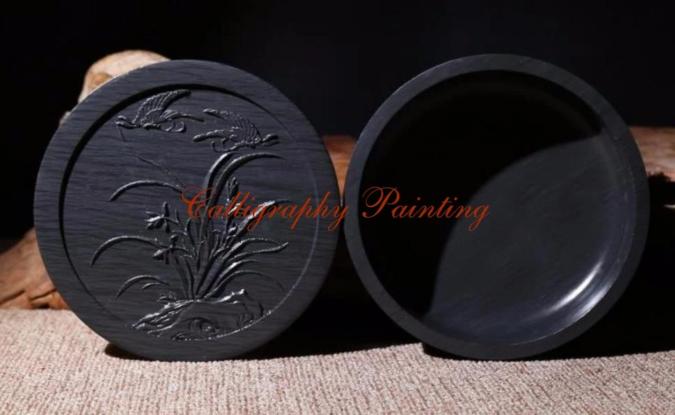 

6" She Ink Stone With Lid Inkstone Calligraphy Painting Tool