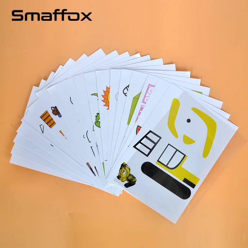 SMAFFOX 3D Ручка шаблон для рисования, 20 страниц, все 40 шаблонов, это поможет детям ознакомиться с 3D печатной ручкой