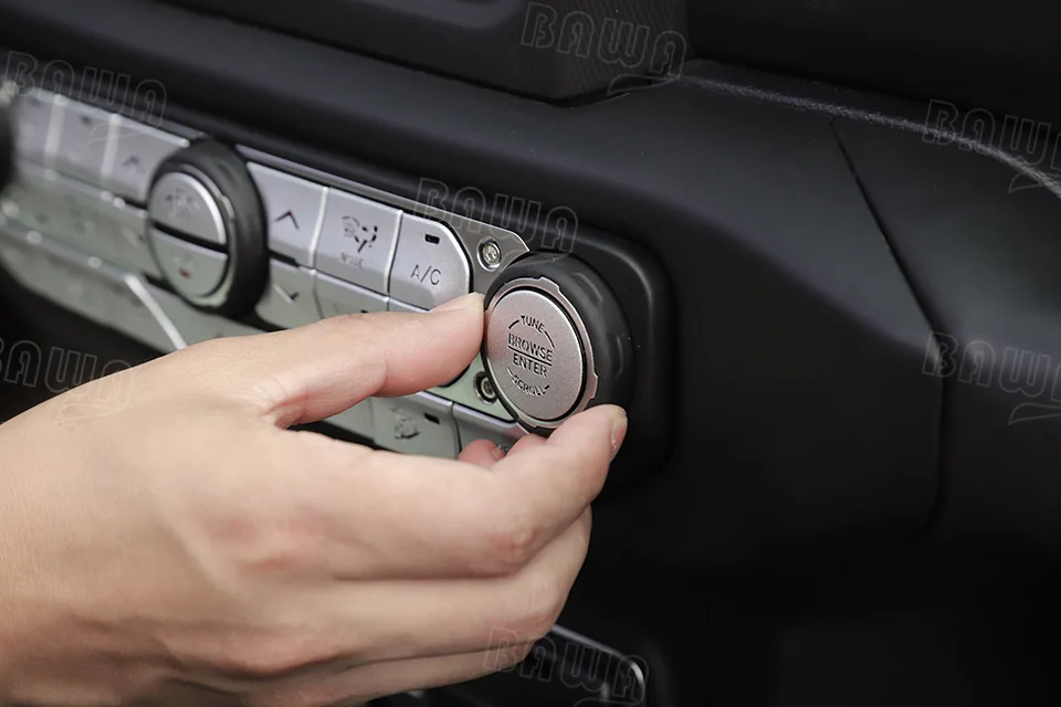 BAWA интерьер молдинги центральной консоли кнопки наклейки для Jeep Wrangler JL+ автомобильные аксессуары