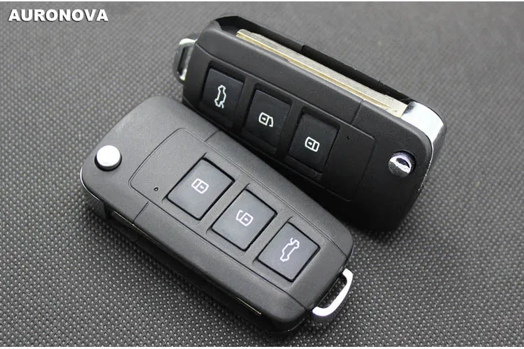 Auronva новое обновление флип складной ключ оболочки для Toyota Yaris Highlander Camry 3 кнопки модифицированный чехол для дистанционного ключа от машины