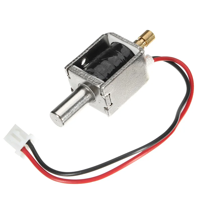 

12V DC 0.43A Mini Electric Bolt Lock Push Pull Cylindrical Solenoid Lock 5mm Stroke Access Control Electric Lock