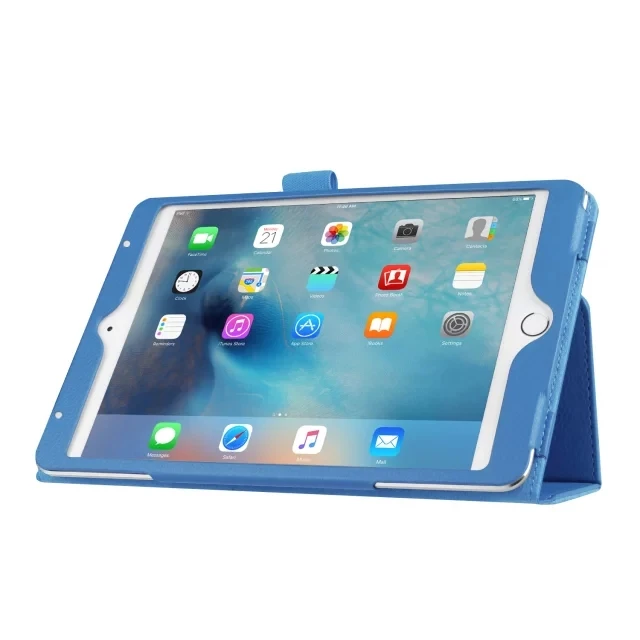 CucKooDo для iPad mini 4, PU кожаный Фолио с умным покрытием Авто Режим сна/пробуждения для Apple iPad mini 4 выпущен на - Цвет: SkyBlue