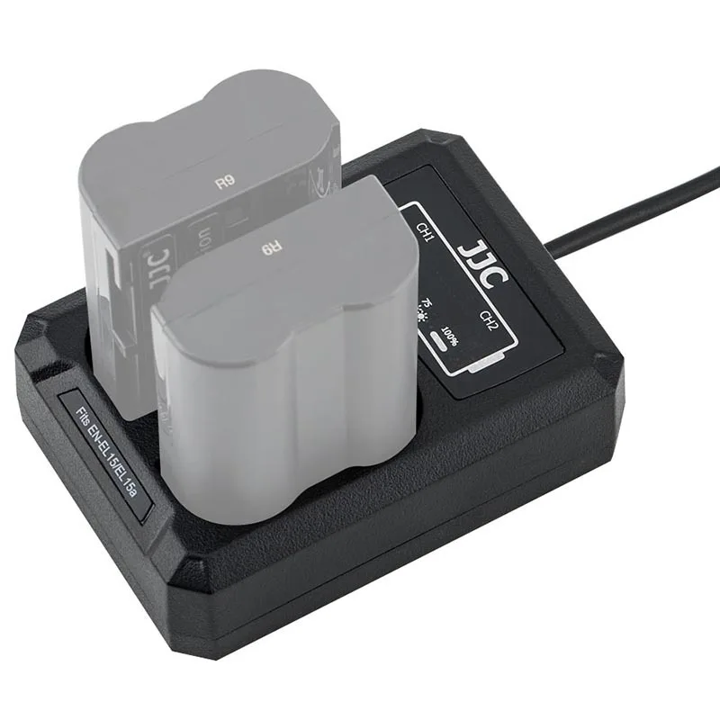 

For Nikon Z6 Z7 EN-EL15/EN-EL15a/EN-EL15b Battery Dual USB Charger High Quality Camera Battery Charger Base Charging Stand