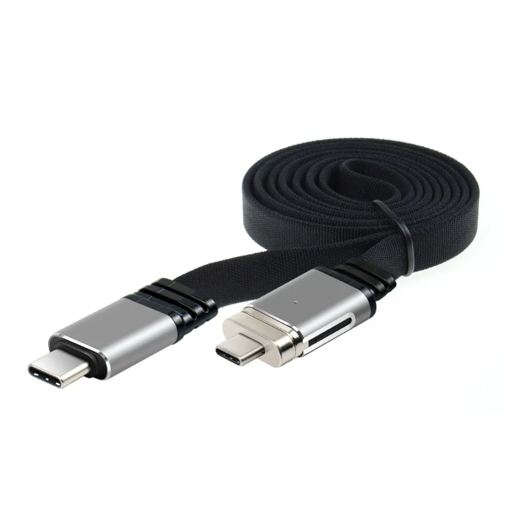 Новинка, 20 контактов, магнитный USB C кабель, 120 см, Магнитный адаптер, USB C 3,1, type-C, USB C 3,1, 5A, 60 Вт, быстрая зарядка